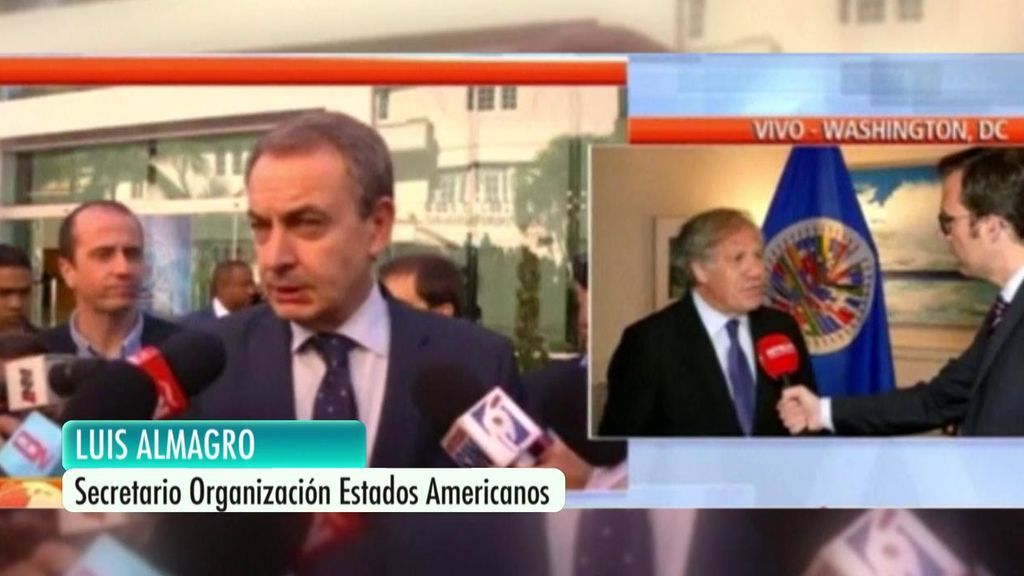 El secretario de la Organización de Estados Americanos llama "imbécil" a Zapatero y le acusa de "hacer favores a la dictadura venezolana"