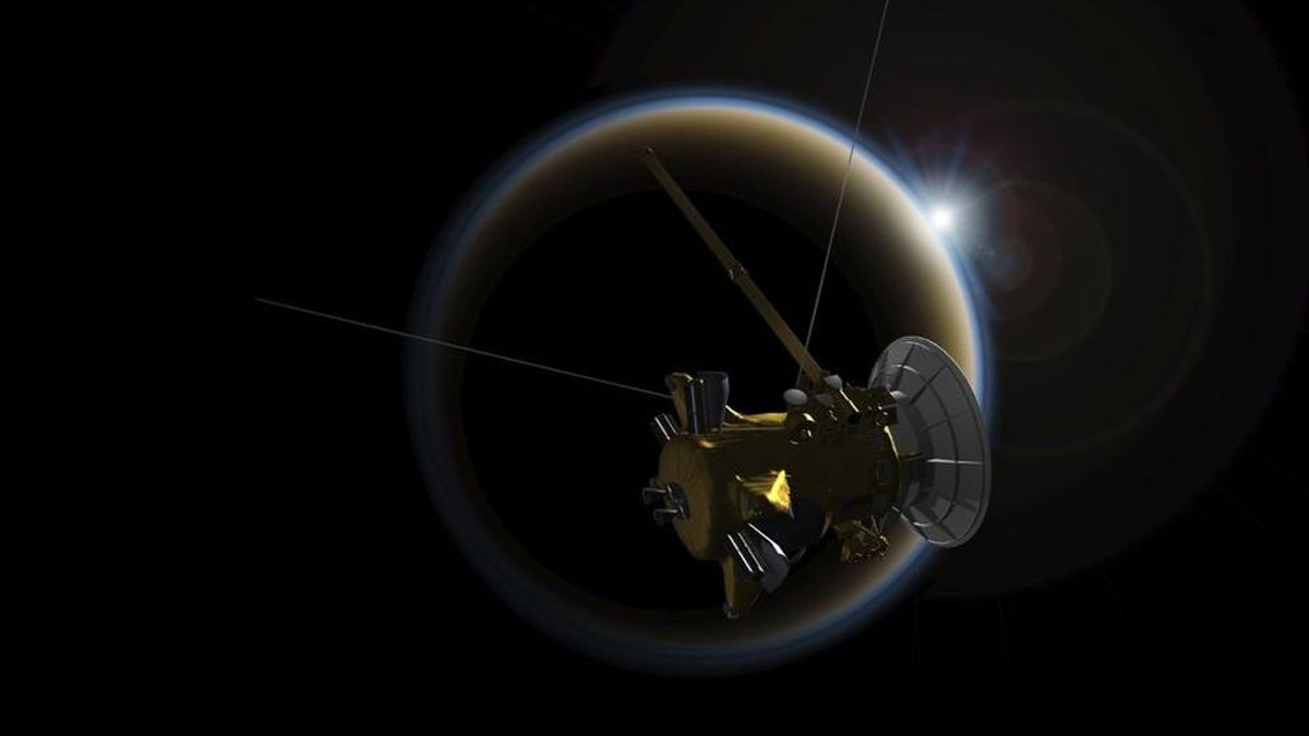 La nave Cassini descubre tormentas de polvo en Titán, la luna más grandes de  Saturno