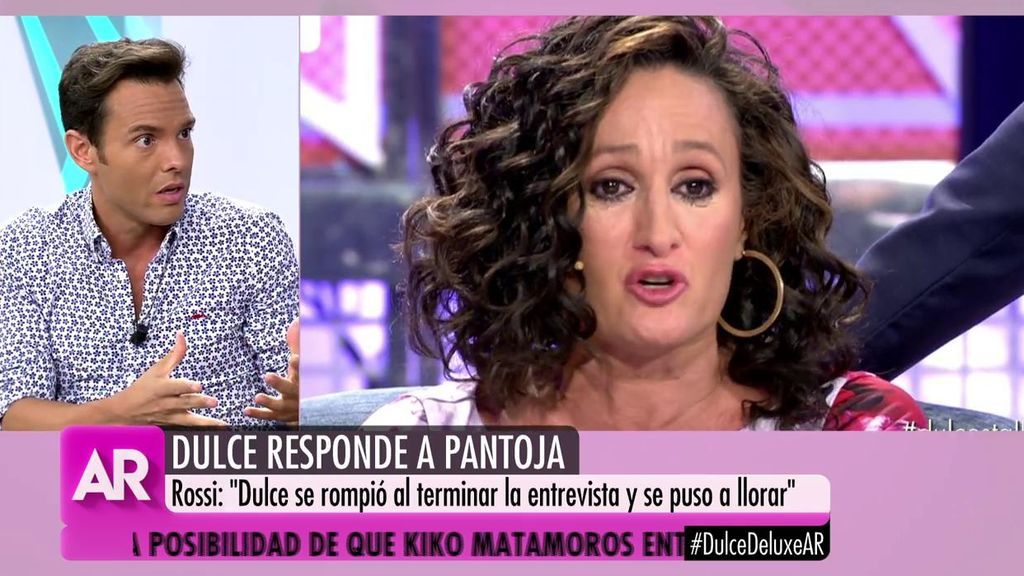 Antonio Rossi: "Dulce tuvo que ser asistida por un médico al final de la entrevista en 'Sábado Deluxe"