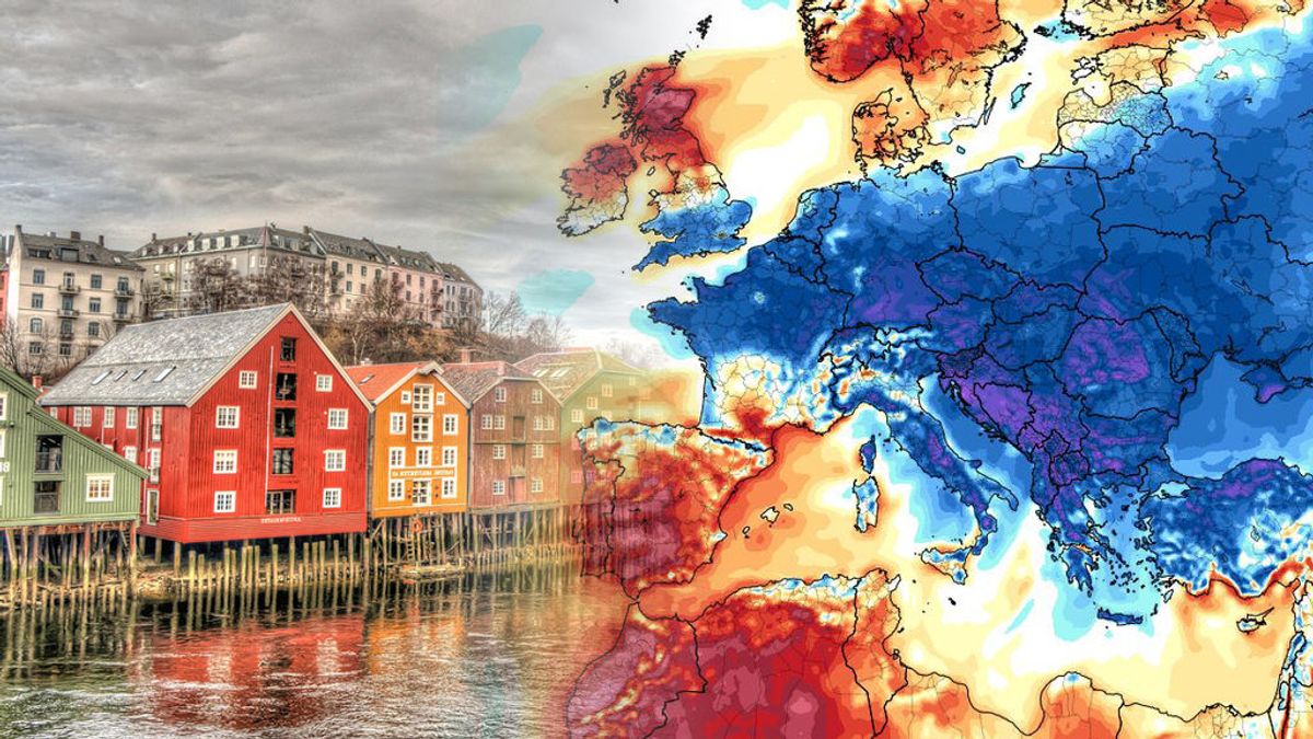 El aire frío polar atraviesa Europa: en España nos asamos mientras allí se congelan