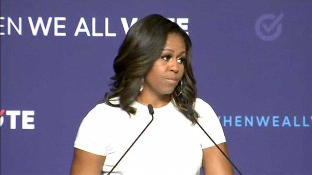 Michelle Obama hace campaña para animar a votar en las elecciones de noviembre