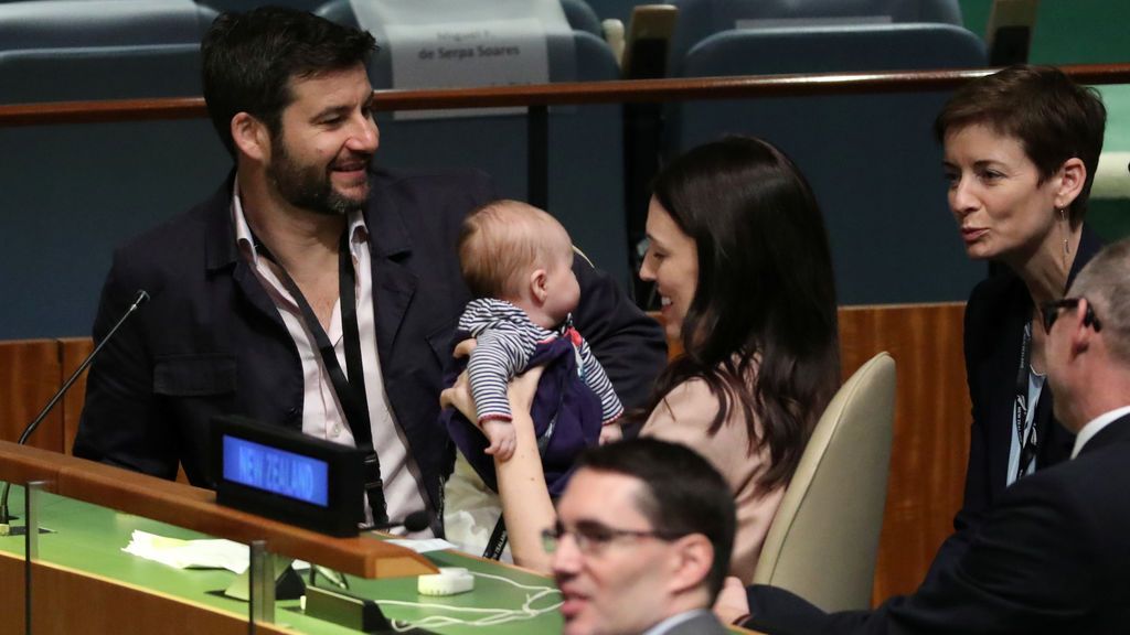 La primera ministra de Nueva Zelanda y su bebé, protagonistas en la ONU