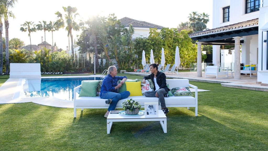 Julio Iglesias Jr. y Bertín Osborne, en 'Mi casa es la vuestra'.