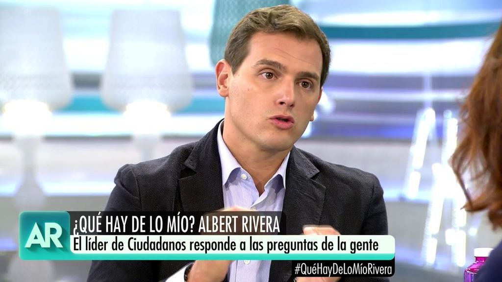 Albert Rivera responde a Ana Rosa: "El gobierno de Sánchez hace aguas porque ha llegado por la puerta de atrás"