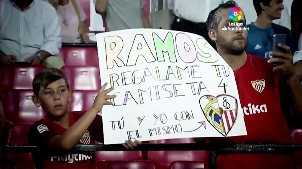 El recibimiento del Pizjuán a Sergio Ramos en una noche para olvidar del capitán del Madrid El recibimiento del Pizjuán a Sergio Ramos en una noche para olvidar del capitán del Madrid