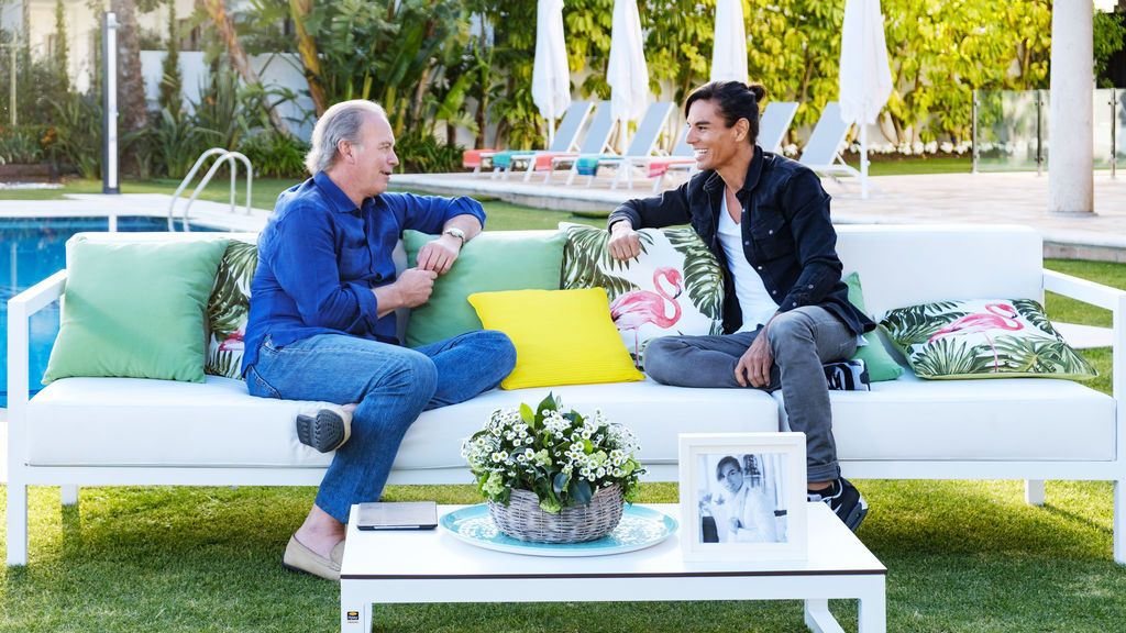 Julio Iglesias Jr. y Bertín Osborne, en 'Mi casa es la vuestra'.