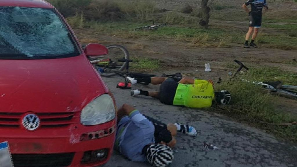 Ciclista atropellado en Lorca: "Me levanté ensangrentado y vi a mis compañeros tirados"