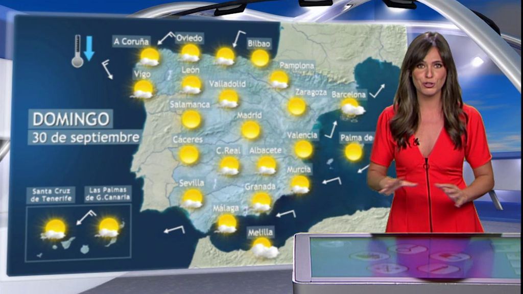 Bajada de temperaturas y tormentas en el norte: Lo que te espera este domingo