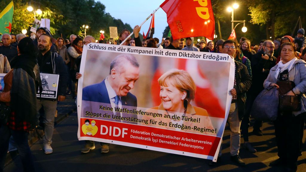 Protestas en Berlín por la visita oficial de Erdogan a Alemania