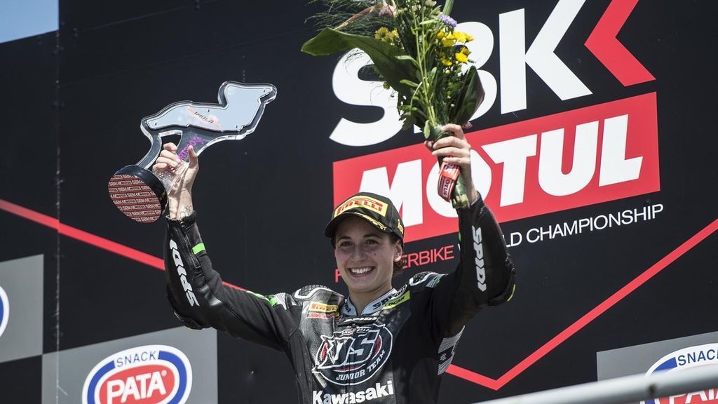 Ana Carrasco: "Es para Luis Salom, el día que le perdimos me prometí dedicarle mi primer título"