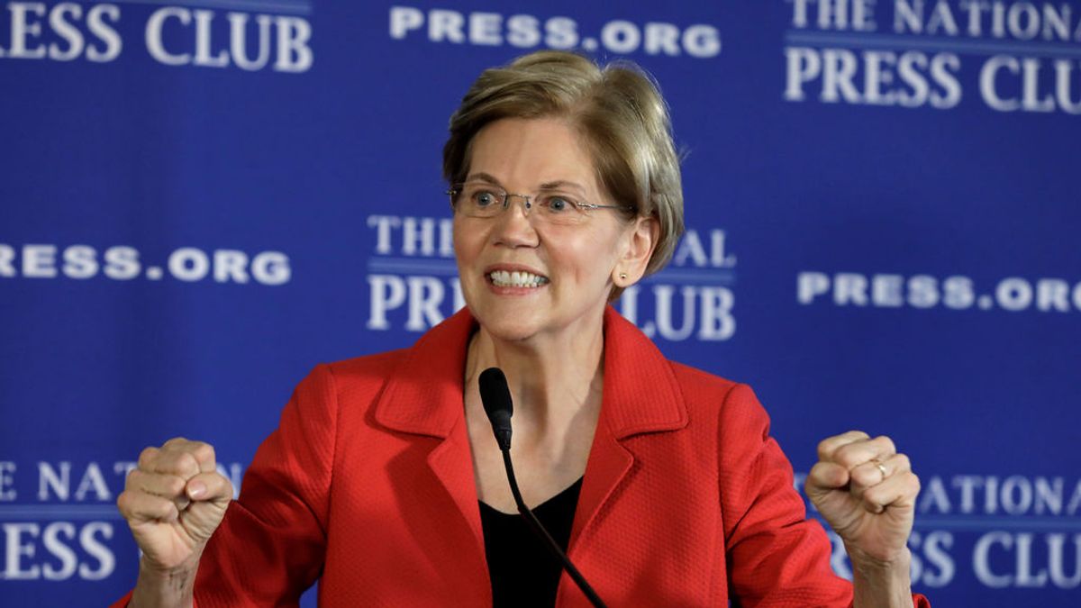 La senadora demócrata Elizabeth Warren  posible candidata presidencial en 2020