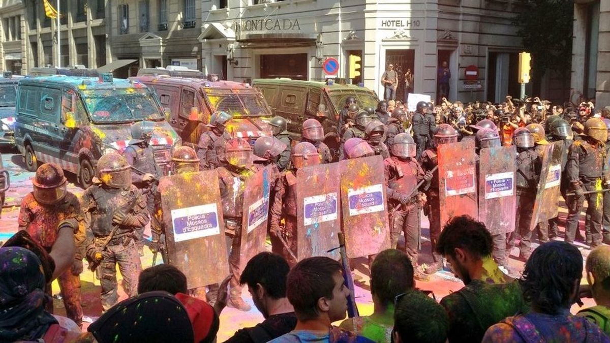 Liberan a los seis detenidos en las manifestaciones de Barcelona
