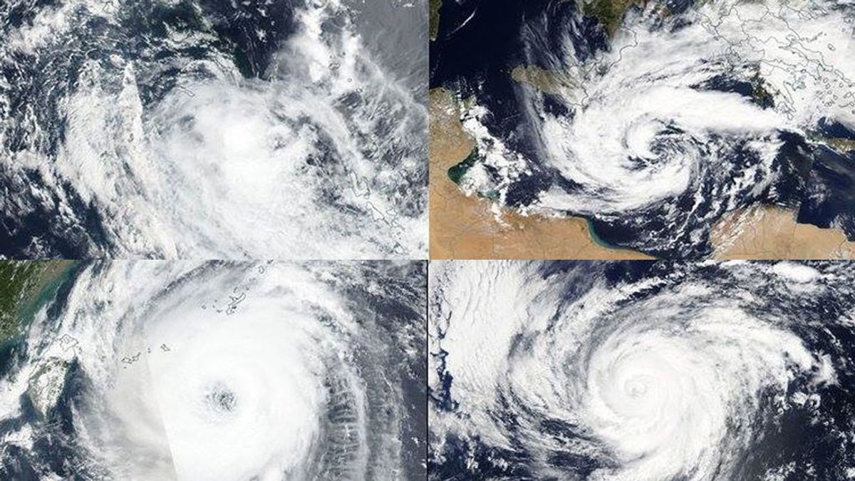 Coinciden un medicane, dusticane, tifón, huracán y ciclón tropical: analizamos qué está pasando