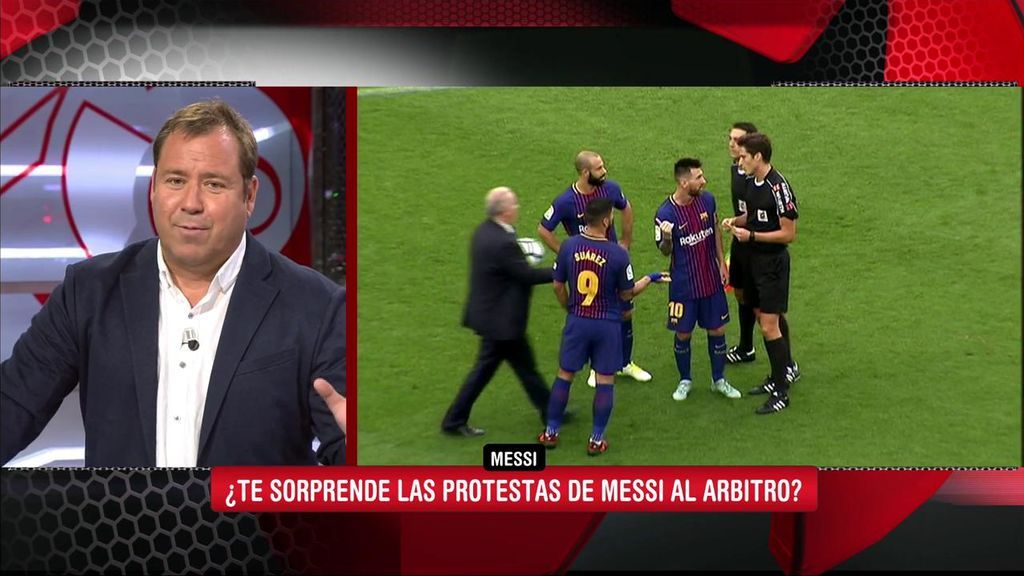 Enrique Marqués, sobre la amonestación a Messi: "Leo Messi está realizando un acoso futbolístico a los árbitros"