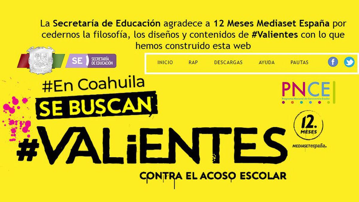 La campaña 'Se Buscan Valientes contra el acoso escolar' se traslada hasta el estado de Coahuila para luchar contra el bullying
