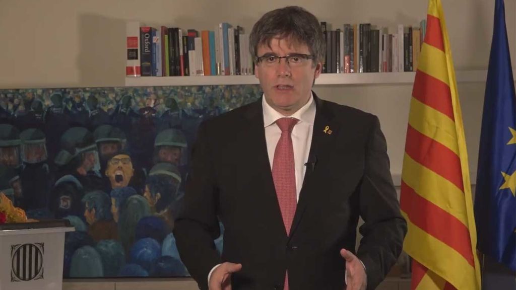Puigdemont celebra desde el exilio con un vídeo el aniversario del 1-O