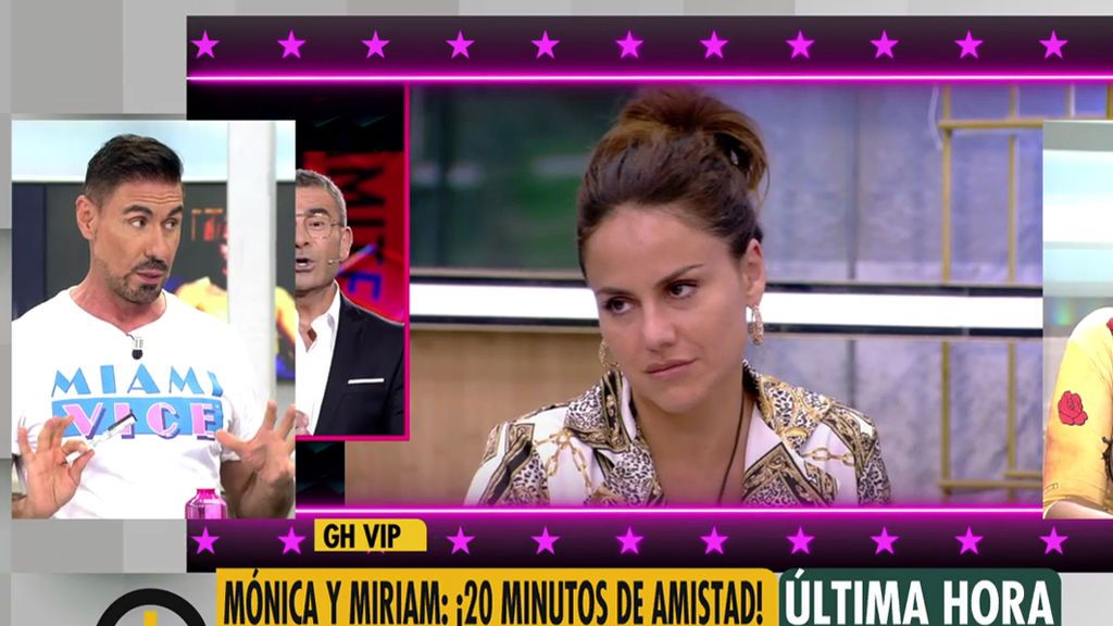 Miguel Ángel Nicolás: "Miriam le ha dicho a Mónica que es una buena madre durante su desayuno"