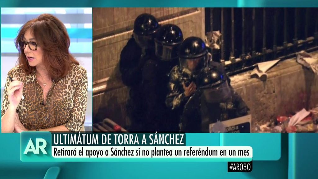 Ana Rosa: "La respuesta del Gobierno al chantaje de Torra debería haber sido mucho más contundente"