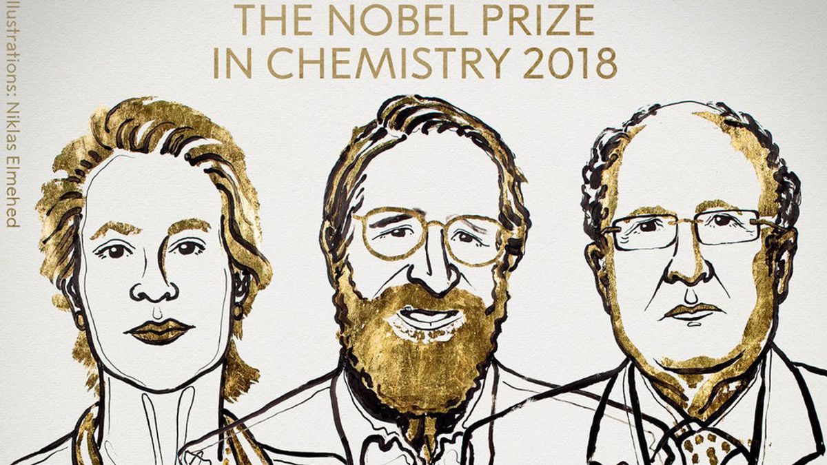 Nobel de Química para Frances H. Arnold, George P. Smith y Gregory P. Winter