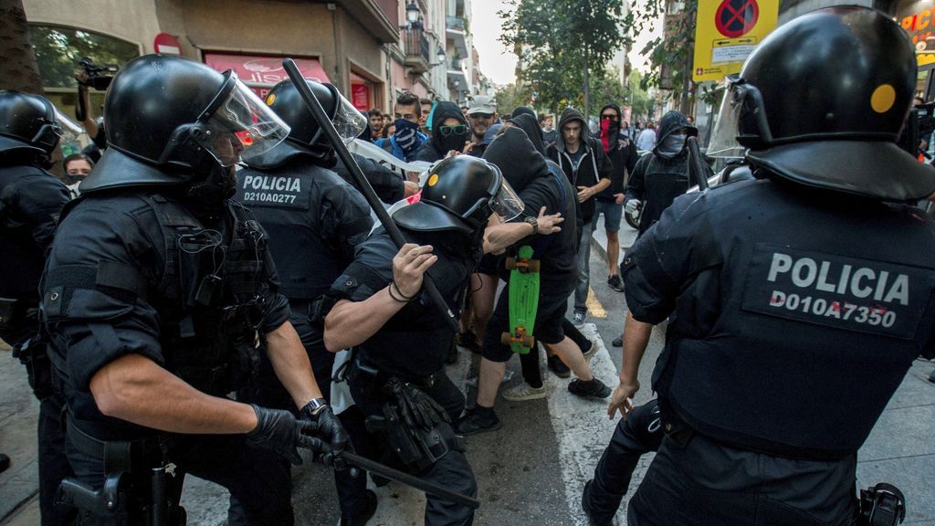 Nuevas escenas de violencia en Cataluña