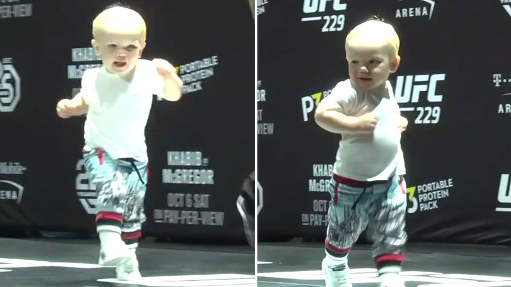 Tiene solo un año, pero el hijo de McGregor ya domina el ‘swag walk’ a la perfección