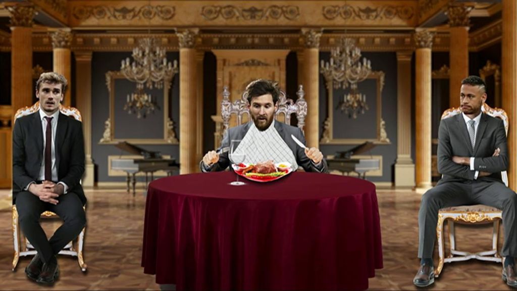 Griezmann pide sitio para cenar con Messi: doblete y asistencia en la Champions Griezmann pide sitio para cenar con Messi: doblete y asistencia en la Champions