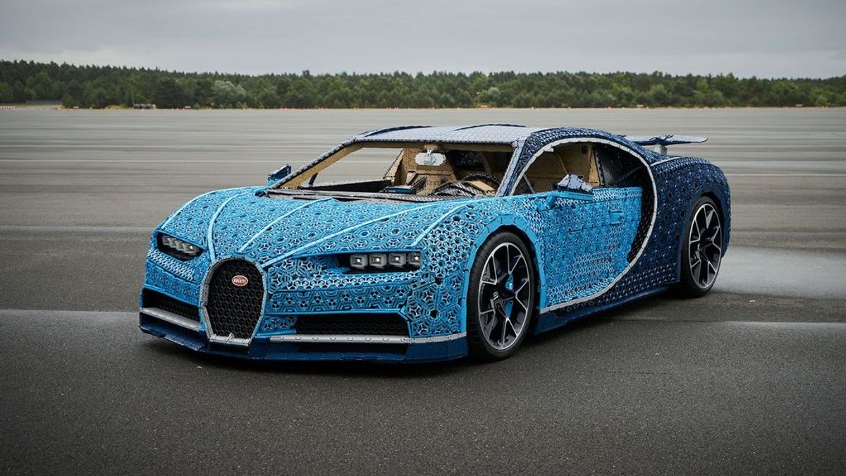 Lego construye un Bugatti Chiron a tamaño real que se puede conducir