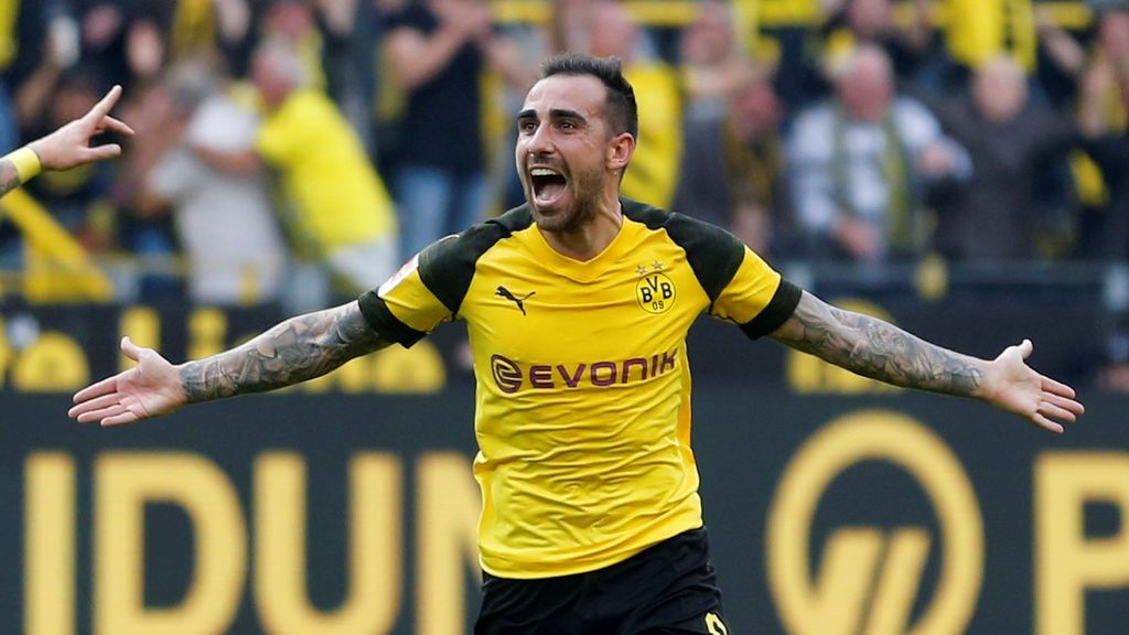 El fugaz hat-trick de Paco Alcácer para conseguir la victoria del Dortmund en el descuento