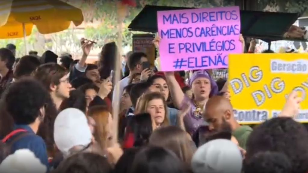 "¡Elenão! ¡Elenão!", los gritos de los brasileños en Sao Paulo