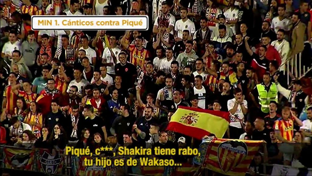 ¡Vergonzoso! Los lamentables cánticos contra Piqué y Alba de una minoritaria parte de Mestalla ¡Vergonzoso! Los lamentables cánticos contra Piqué y Alba de una minoritaria parte de Mestalla