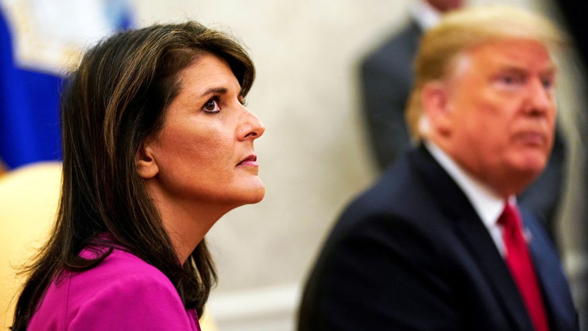 La embajadora de EEUU en Naciones Unidas, Nikki Haley, también dice adiós a Donald Trump