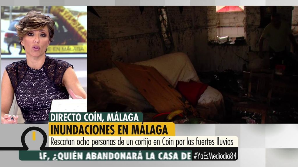 Las inundaciones en Málaga se ceban con un cortijo de Coín