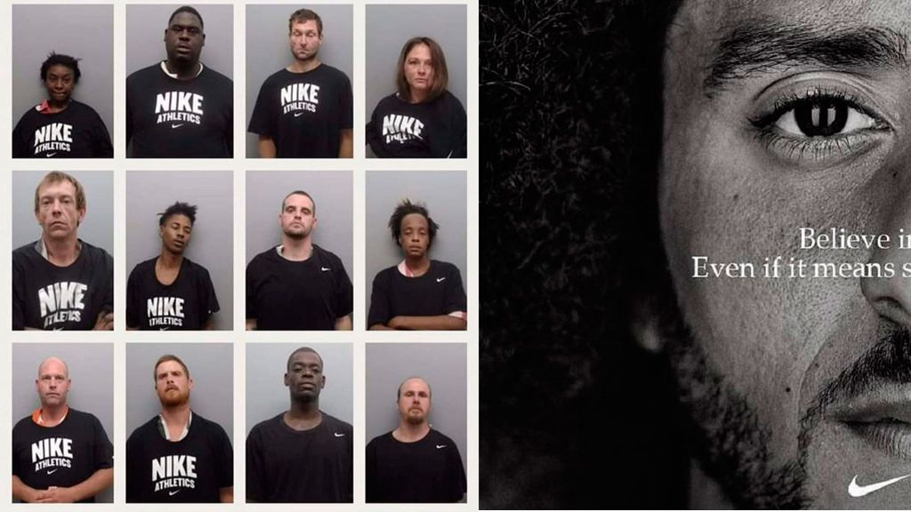 Un sheriff de Arkansas obliga a sus detenidos a posar en la ficha policial con camisetas de Nike para desprestigiar a la marca