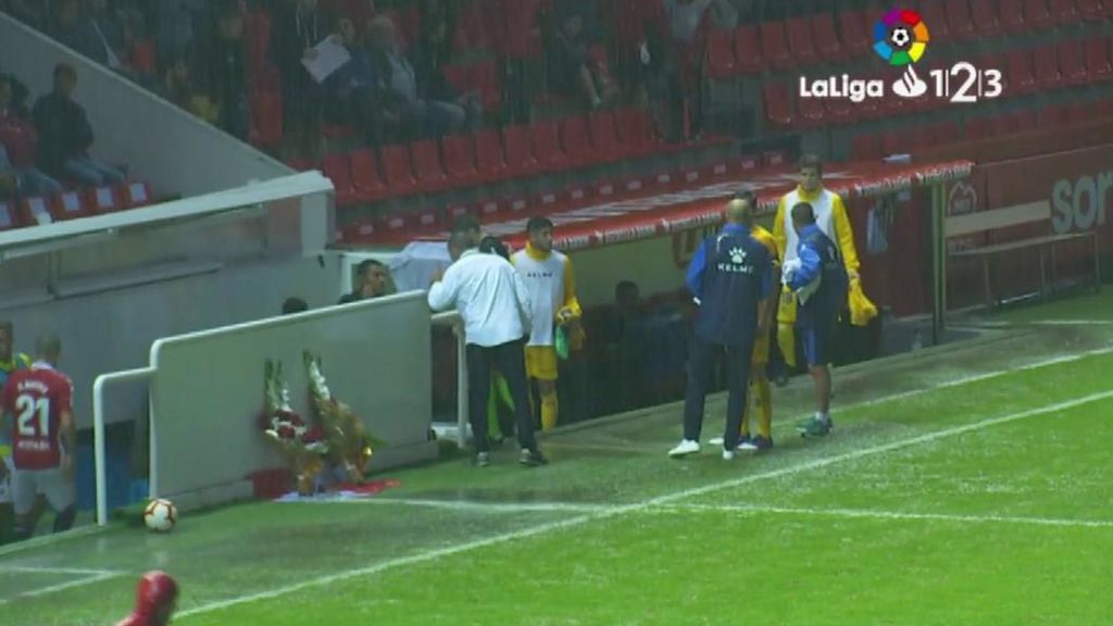 El huracán Leslie se deja notar en el Nastic-Alcorcón