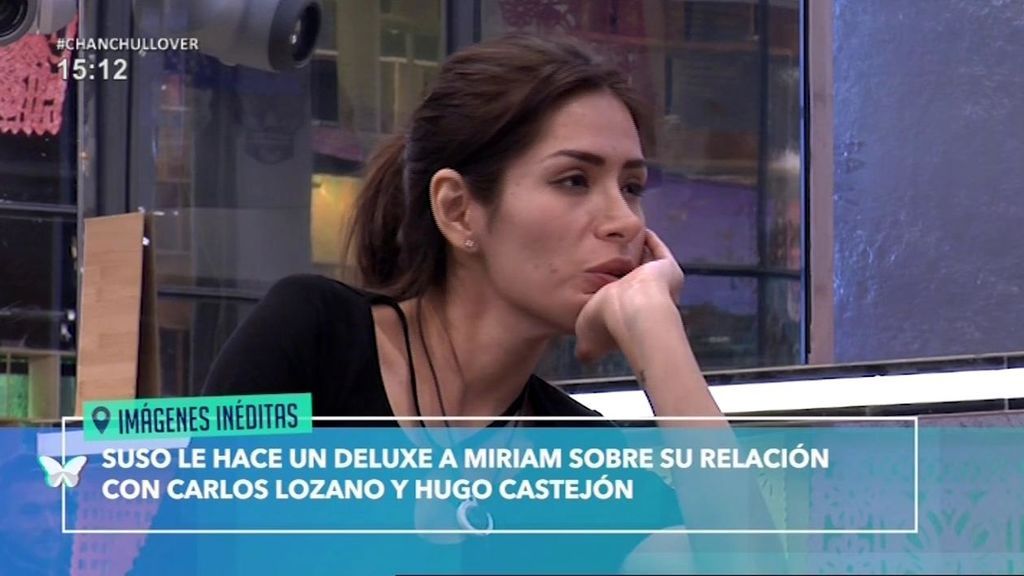 Miriam se sincera con Suso sobre Carlos Lozano y desvela lo que sintió por Hugo Castejón