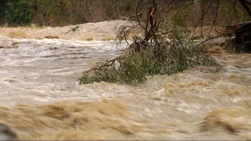 La tormenta tropical "Leslie" desborda ríos a su paso por Girona