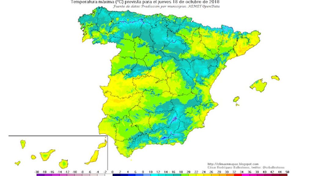 AEMET/ Cesar Rodríguez Ballesteros JUEVES