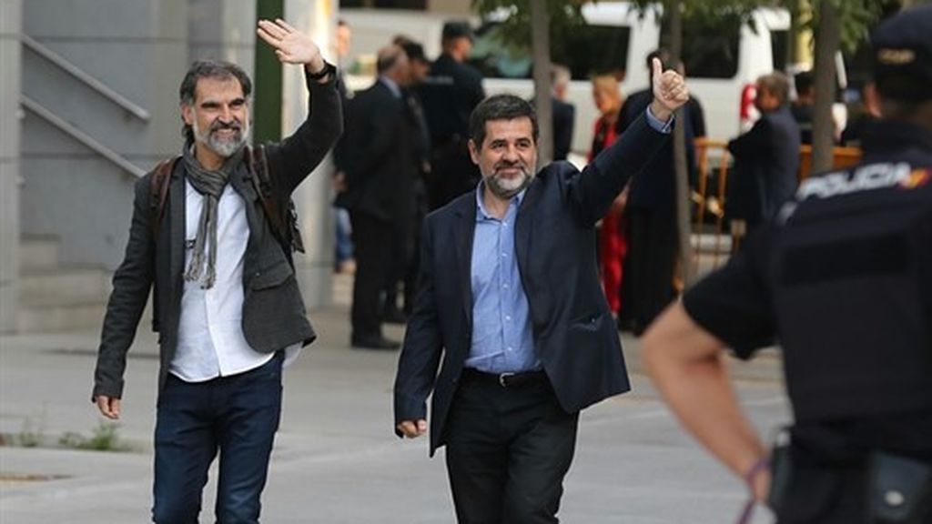 Jordi Sánchez y Jordi Cuixart cumplen un año en prisión por rebelión