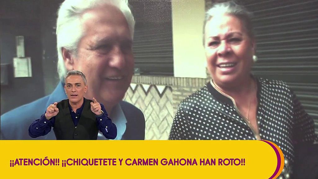 Chiquetete y Carmen Gahona han roto por una "deslealtad" del cantante, según Kiko Hernández