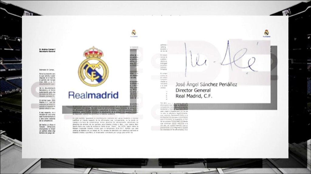 La carta del Real Madrid en la que muestra su disconformidad con el partido de LaLiga en Miami