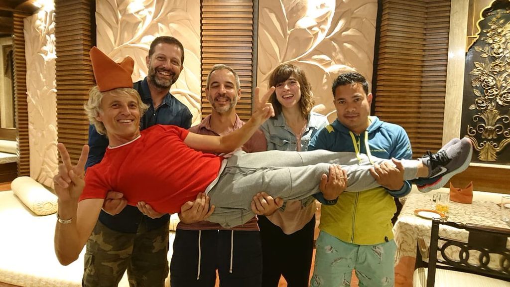 Jesus Calleja y su equipo.