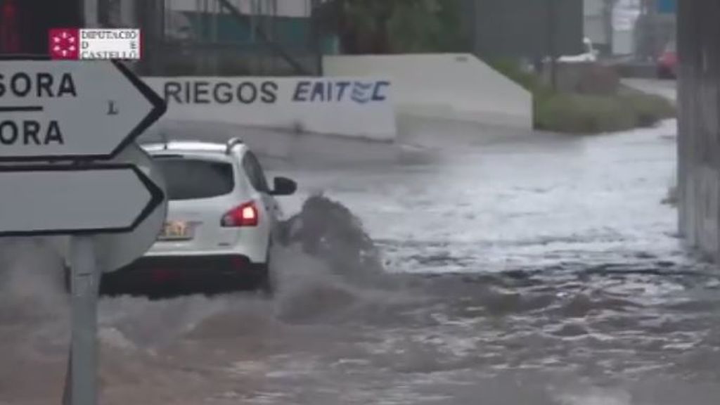 Las lluvias torrenciales provocan el caos en la provincia de Castellón