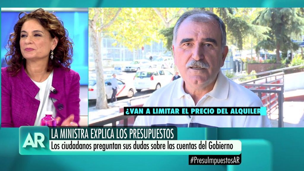 Un ciudadano pregunta a la ministra de Hacienda sobre la subida del precio de alquiler