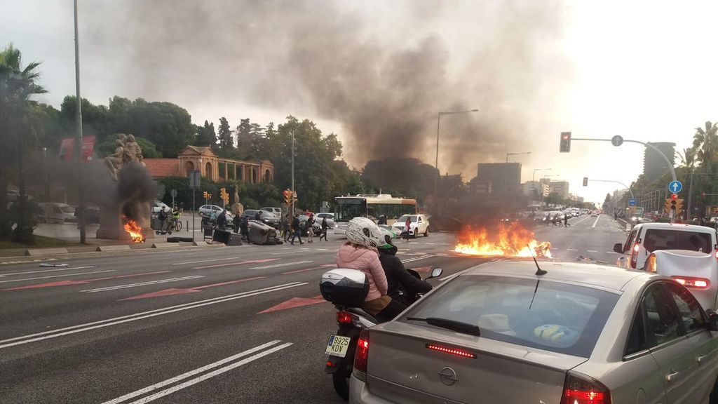 Graves disturbios en las últimas horas en Barcelona por parte del movimiento okupa