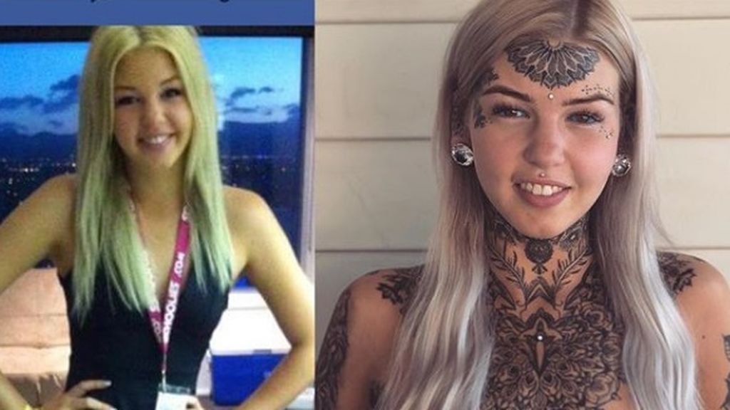 La 'mujer serpiente' revela su anterior aspecto en Instagram y sus seguidores se asombran