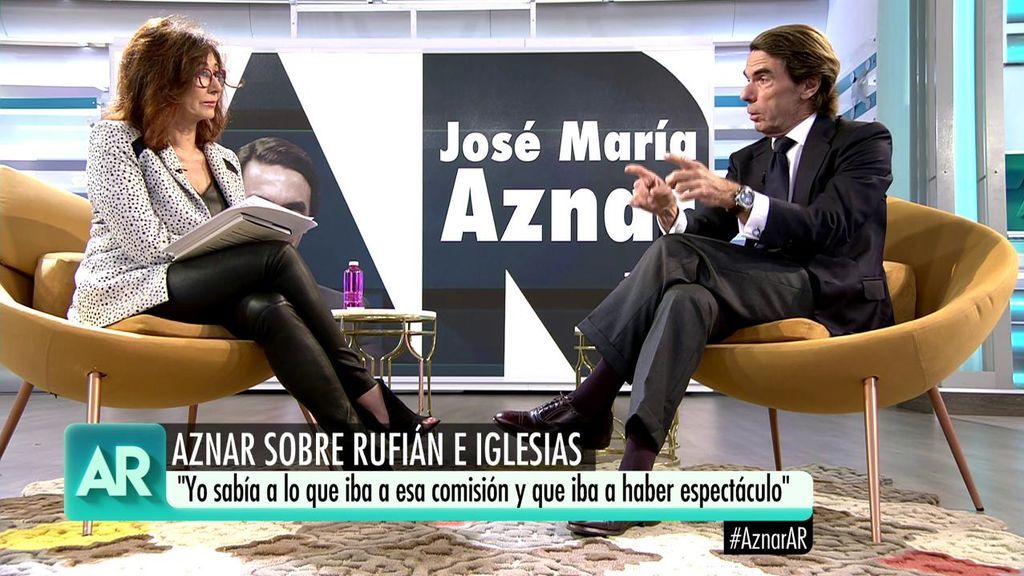 José María Aznar: "Pablo Iglesias no tiene autoridad moral para decir nada"