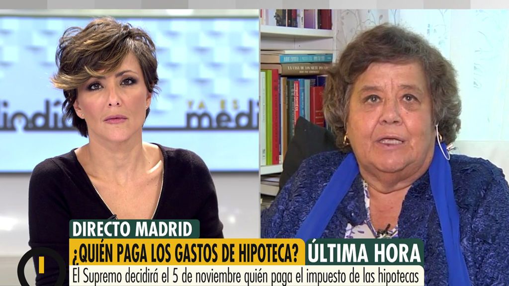 Cristina Almeida, sobre el impuesto de las hipotecas: "No entiendo que se dicte sentencia y ahora digan quietos parados"