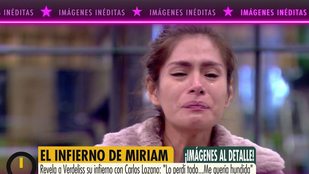 Miriam habla de su drama con Carlos Lozano: "Dejé de viajar y de comprarme ropa sólo para venir a verle desde Perú"