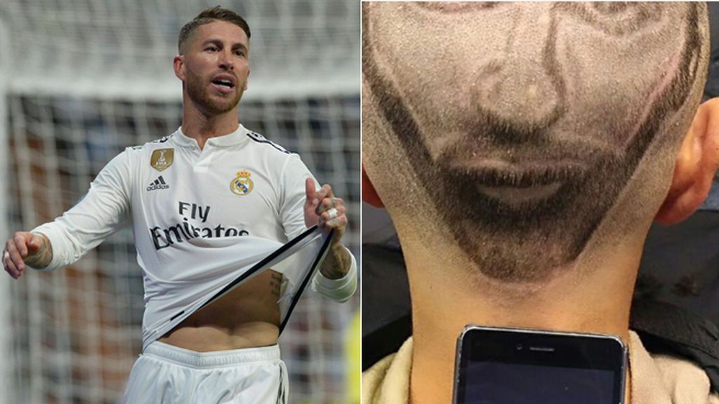 Pide un corte de pelo con la cara de Sergio Ramos y termina con un ‘Ecce Homo’ en la cabeza