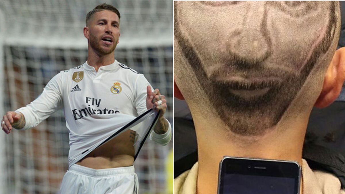 Pide un corte de pelo con la cara de Sergio Ramos y termina con un ‘Ecce Homo’ en la cabeza